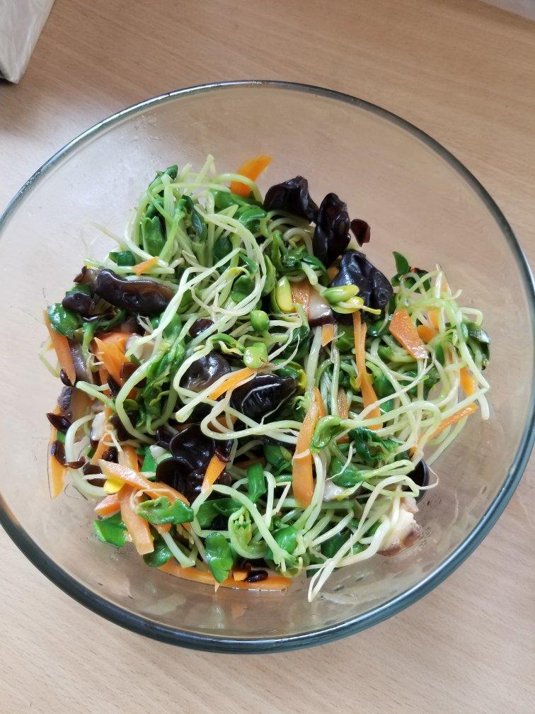 清炒黑豆芽