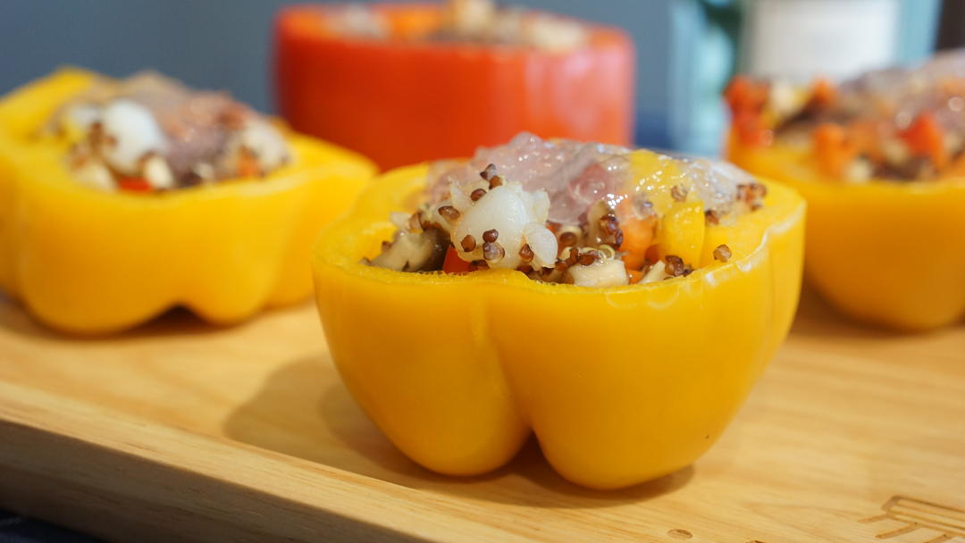 超级减脂的藜麦彩椒燕窝杯（微波炉免烤版）【易小炖燕窝厨房】