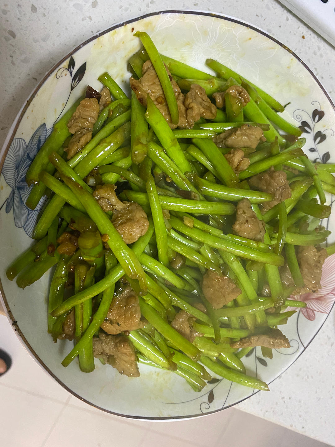 茼蒿炒肉
