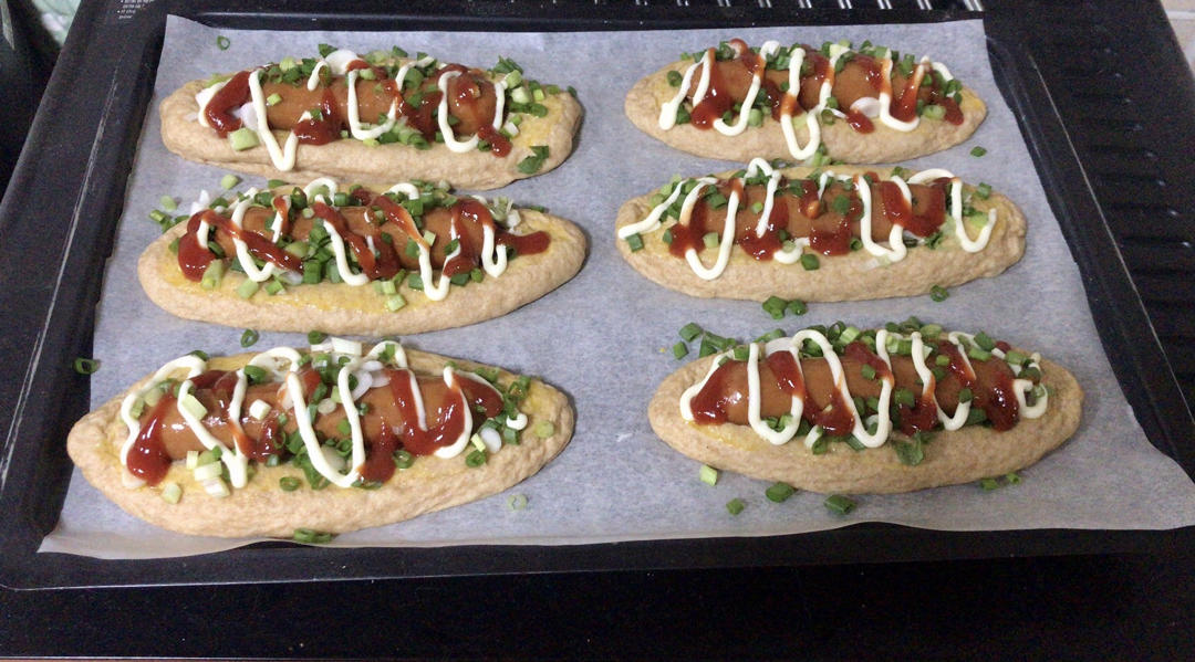 美味的香肠面包