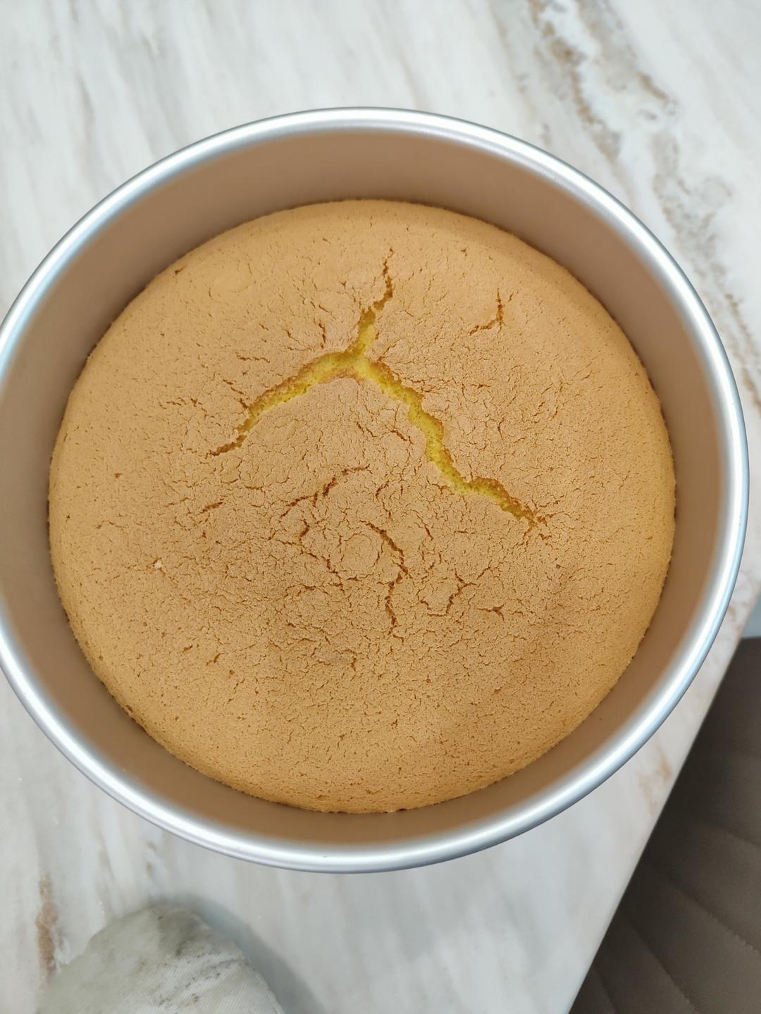 8寸戚风蛋糕（完美不开裂）