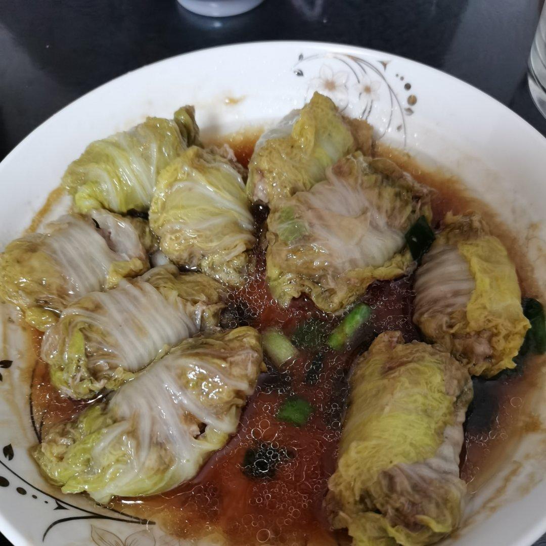 小铃铛大兔子做的方便好吃的娃娃菜包肉