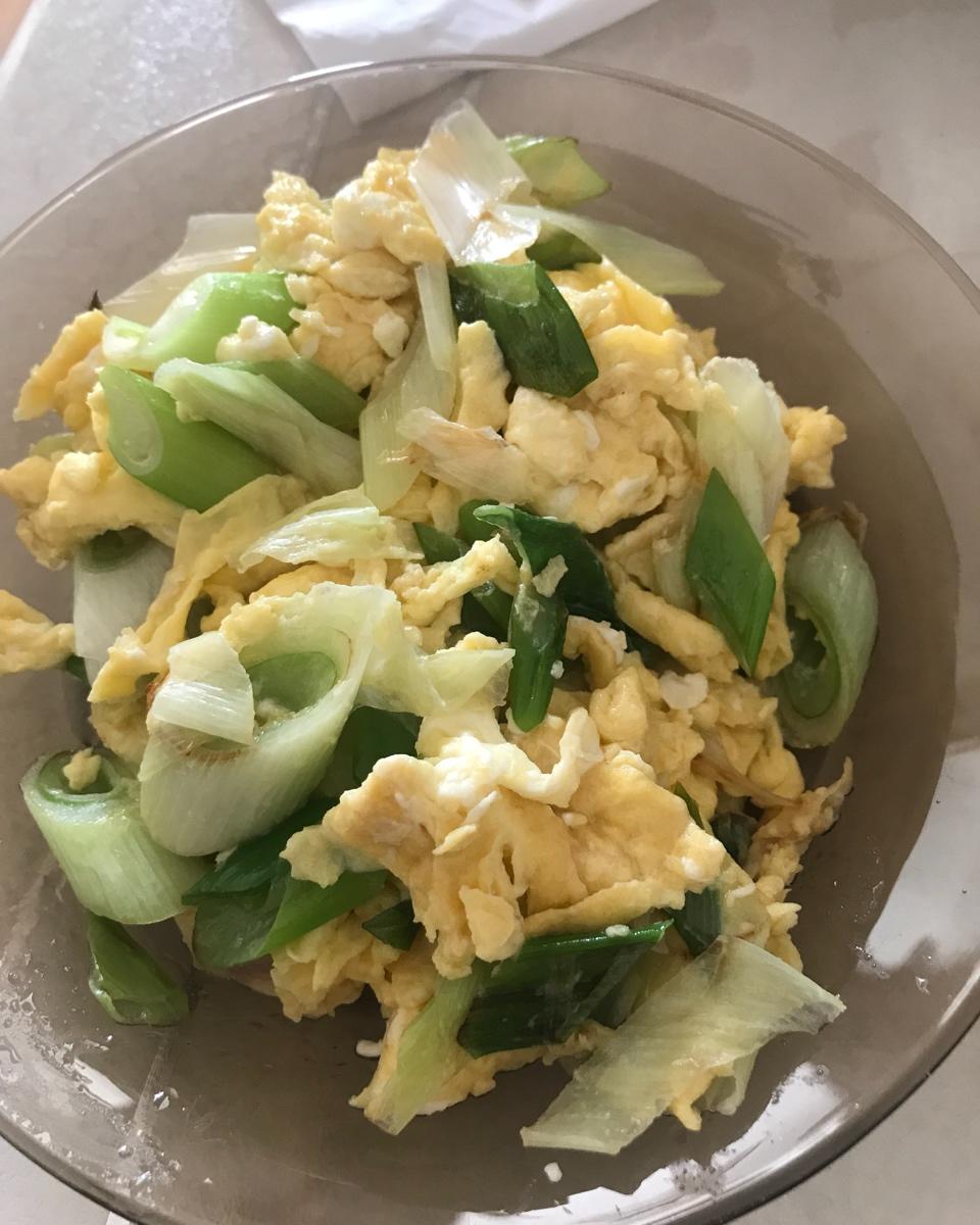 大葱炒鸡蛋