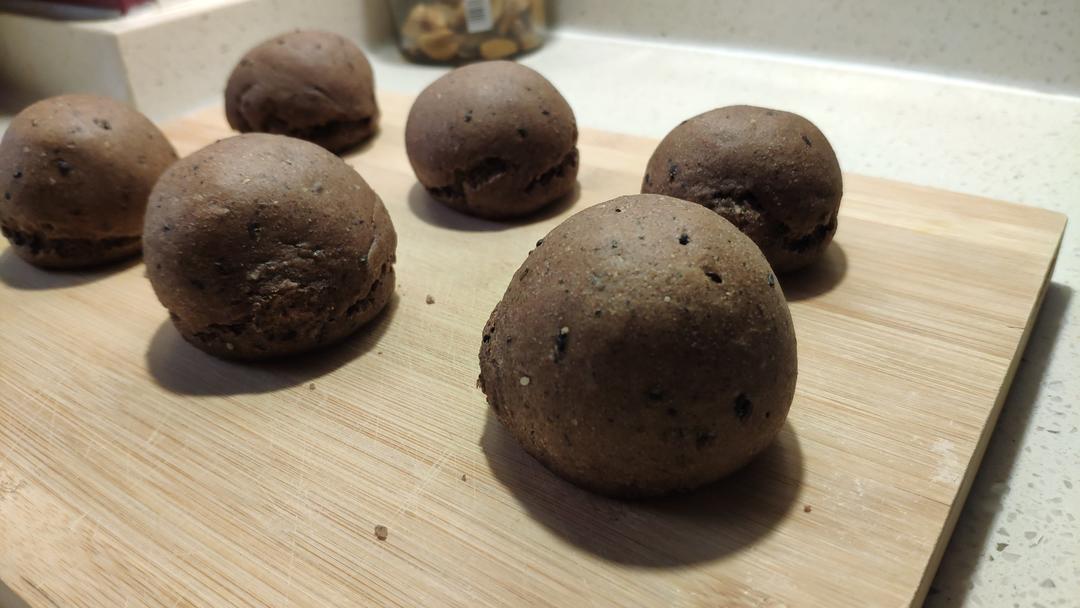 黑芝麻全麦餐包 100%纯全麦