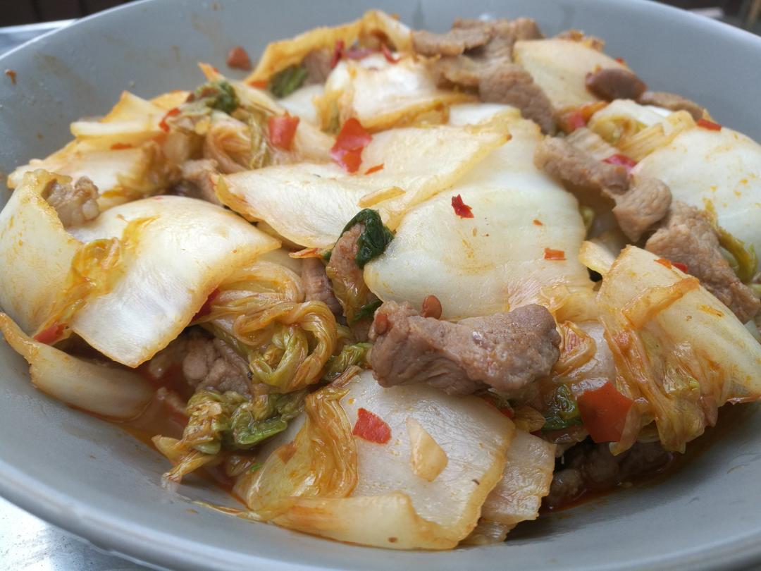 豆瓣酱炒白菜