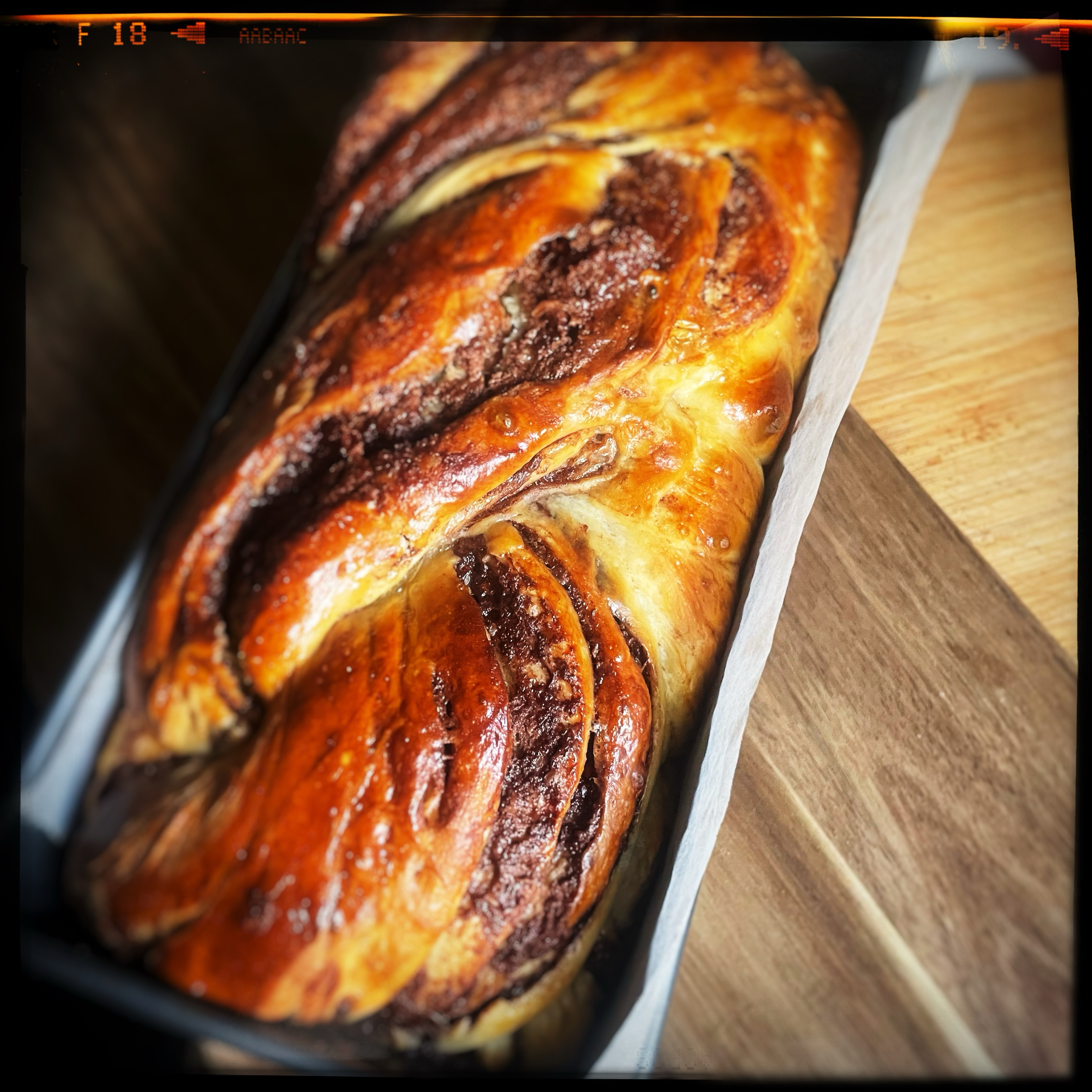 东欧传统面包—可可榛子巴布卡（Nutella Babka）