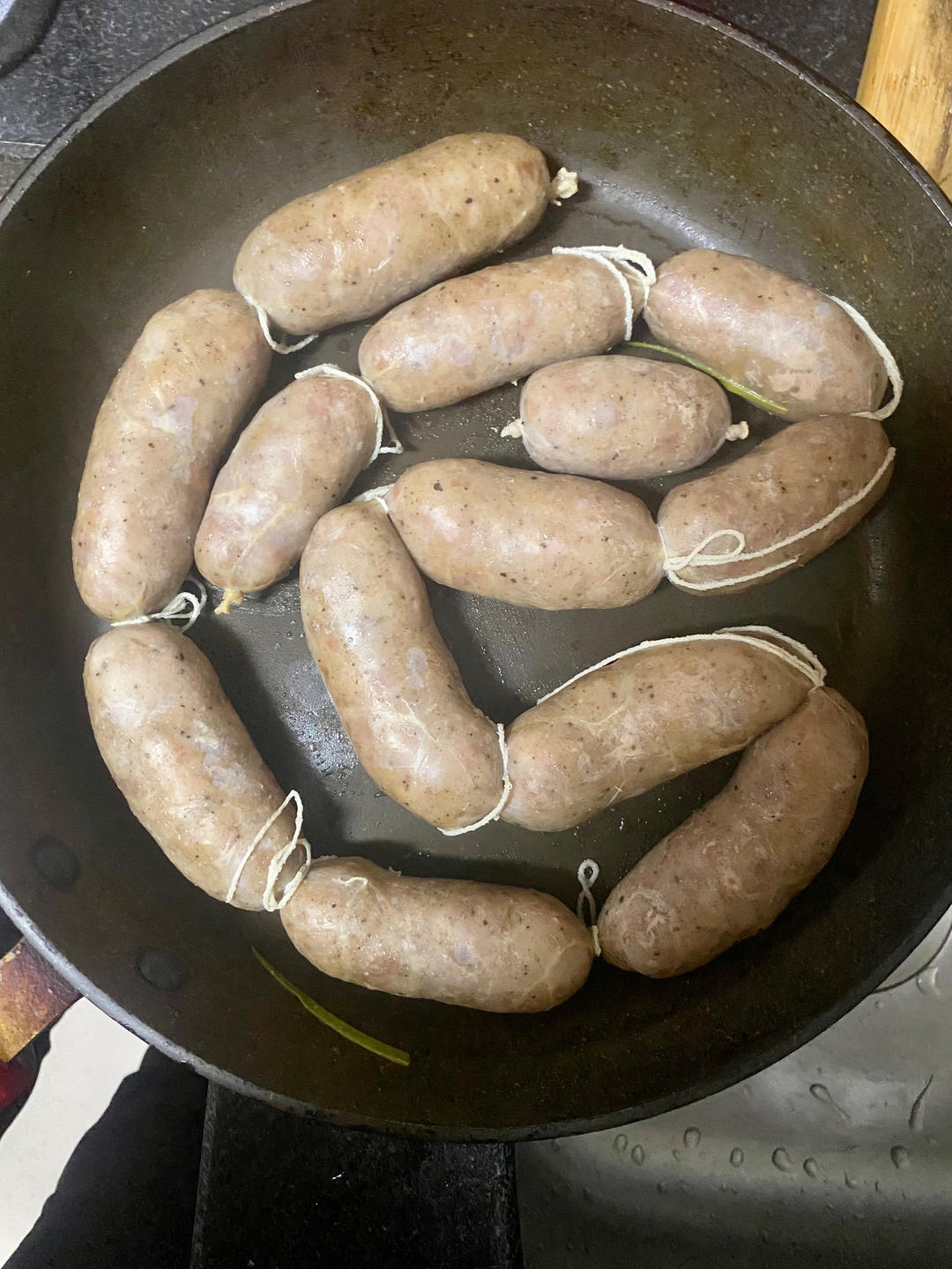 能量满满的猪肉脆皮肠(烤肠、灌肠、自制香肠)