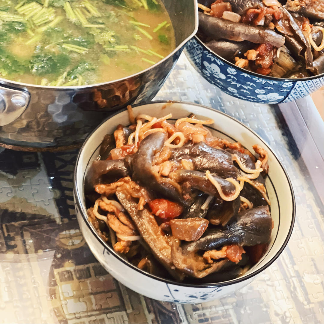 茄子焖面