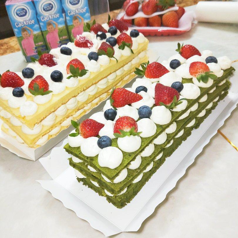 抹茶蜜豆蛋糕卷