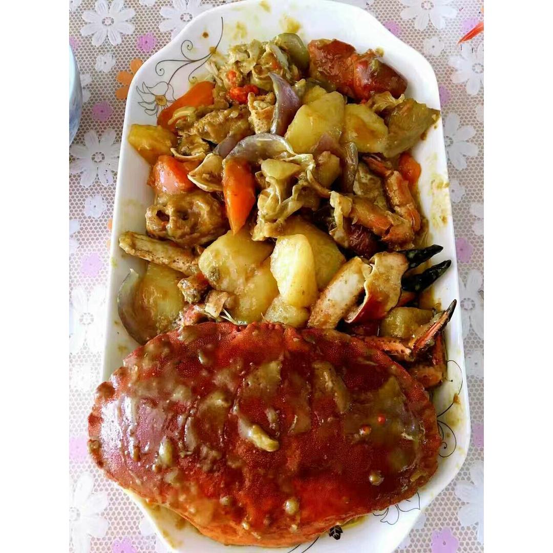 椰浆咖喱面包蟹