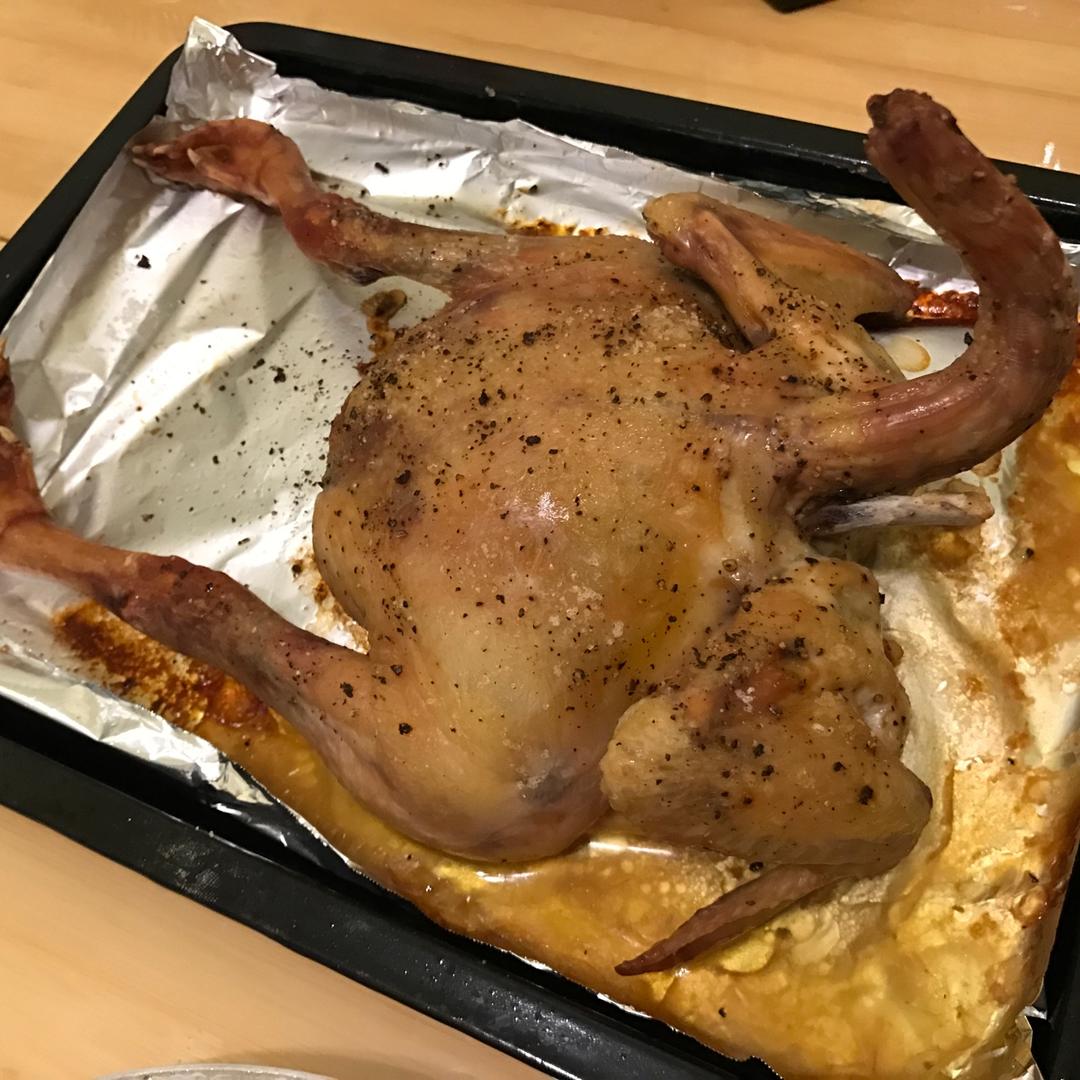 田螺姑娘超级简单不用腌制脆皮烤鸡