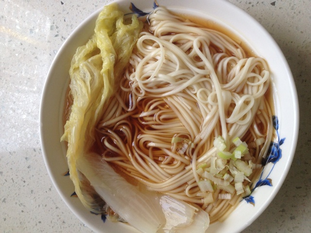 小葱麻油酱油面