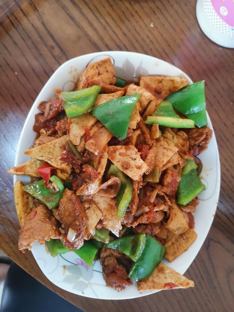 【肉炒豆腐的做法步骤图,肉炒豆腐怎么做好吃】小安爱吃粽子_下厨房