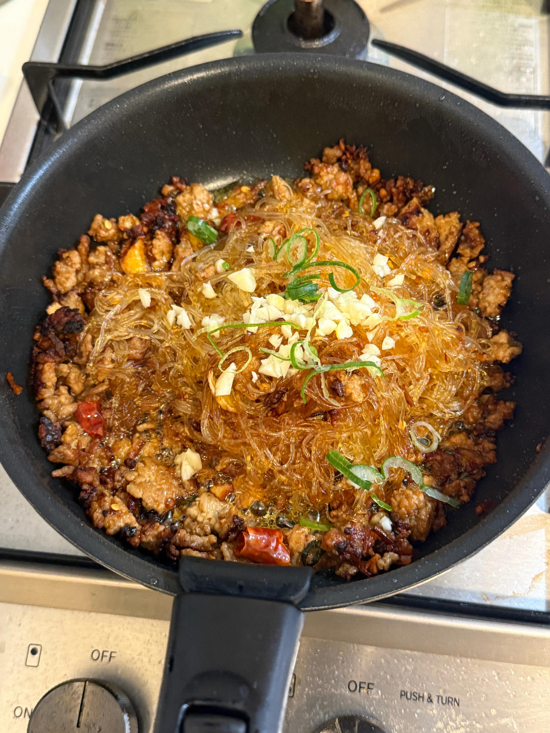 肉末粉丝煲（蚂蚁上树，干捞粉丝煲）