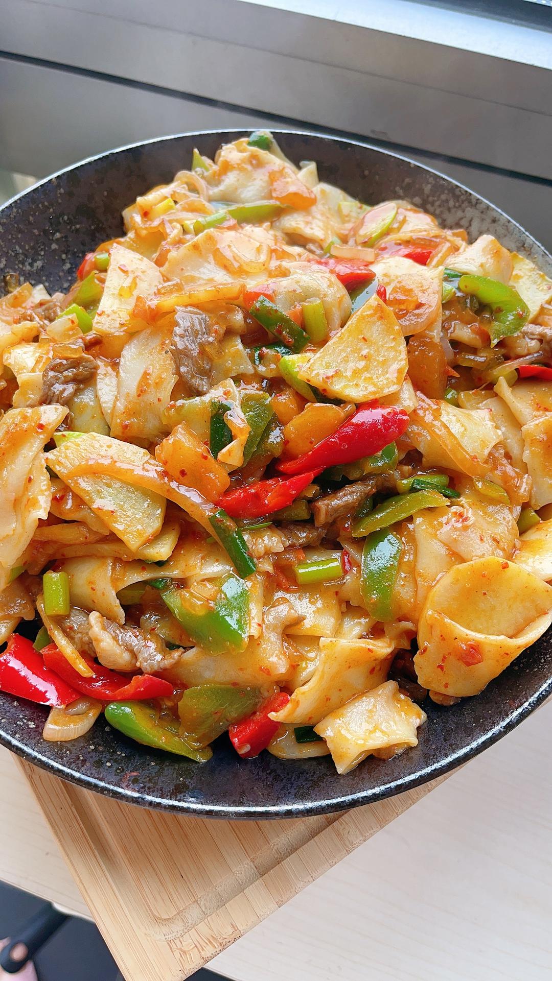 羊肉烩炒小揪面的做法