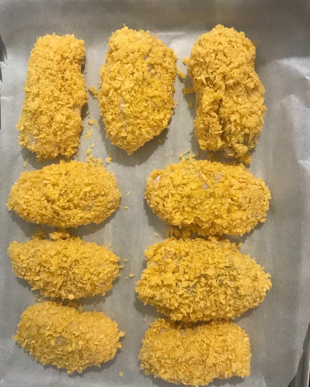 偷吃糖的鱼做的面包糠烤鸡翅