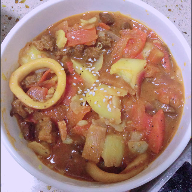 番茄土豆牛肉砂锅