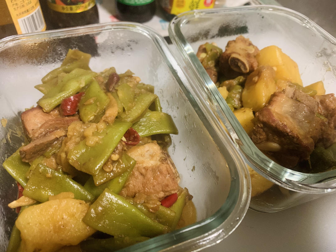 硬菜代表--排骨炖豆角土豆（豆角焖面胚子）