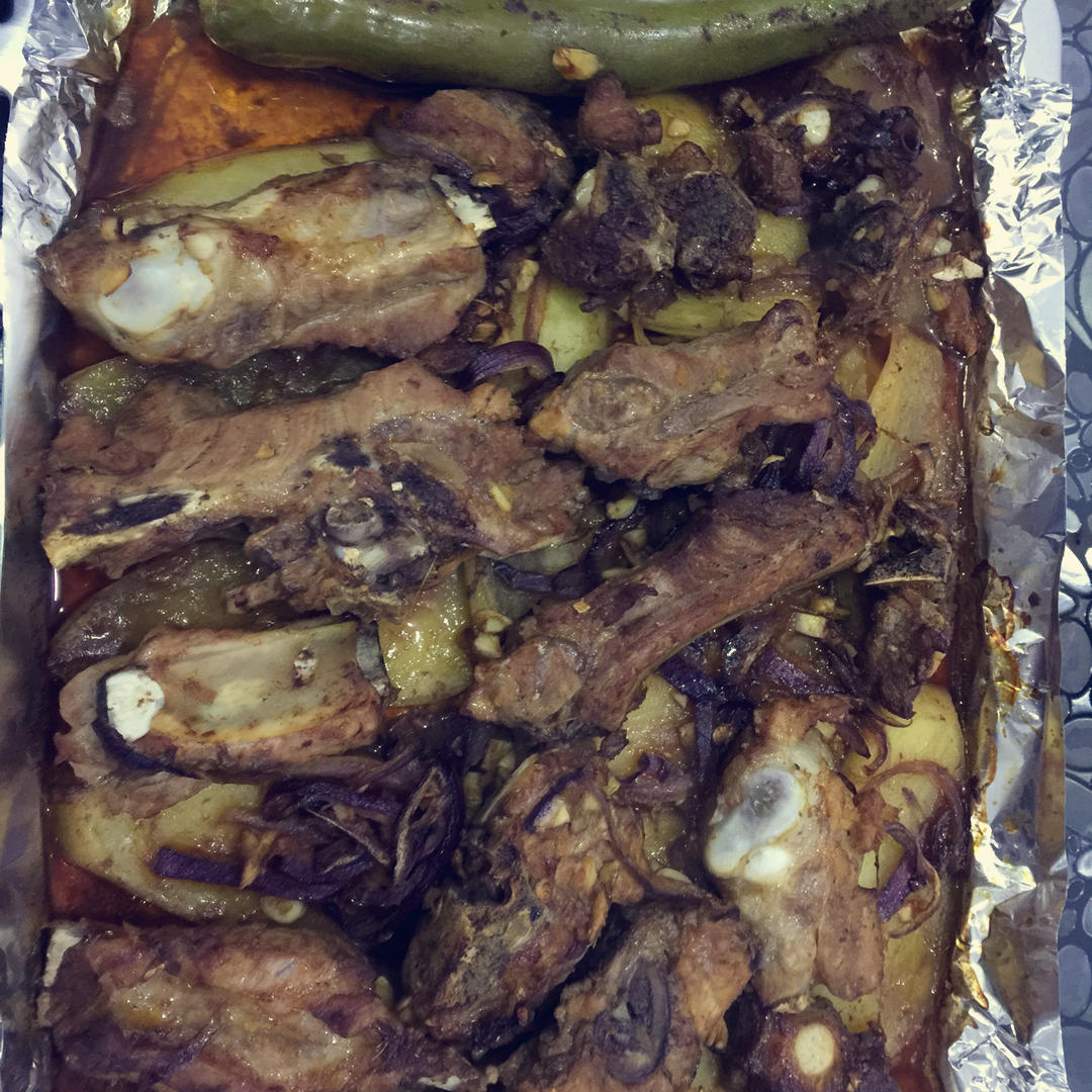 锡纸烤排骨