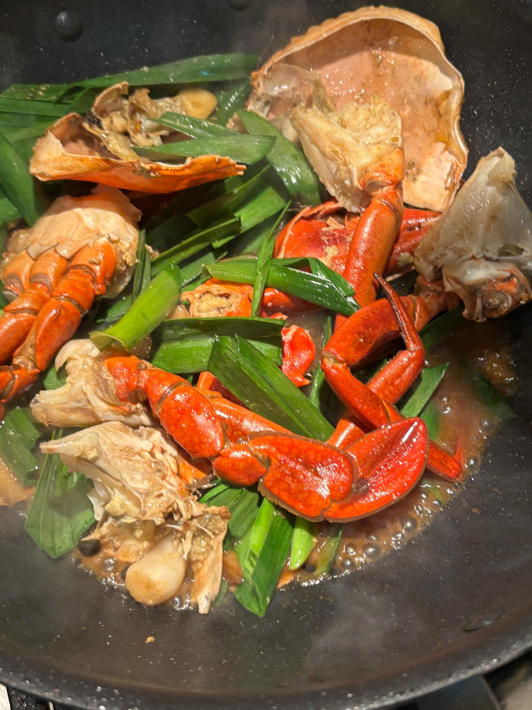 锅气十足🔥姜葱炒蟹