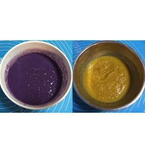 紫薯南瓜系列之双拼发糕的做法 步骤2