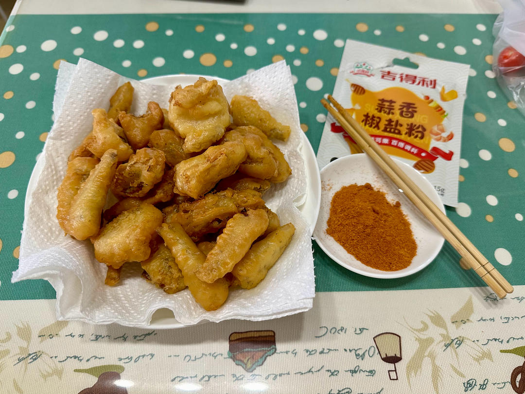 最爱的潮汕下酒菜【椒盐九肚鱼】！细腻滑嫩，香绝了！