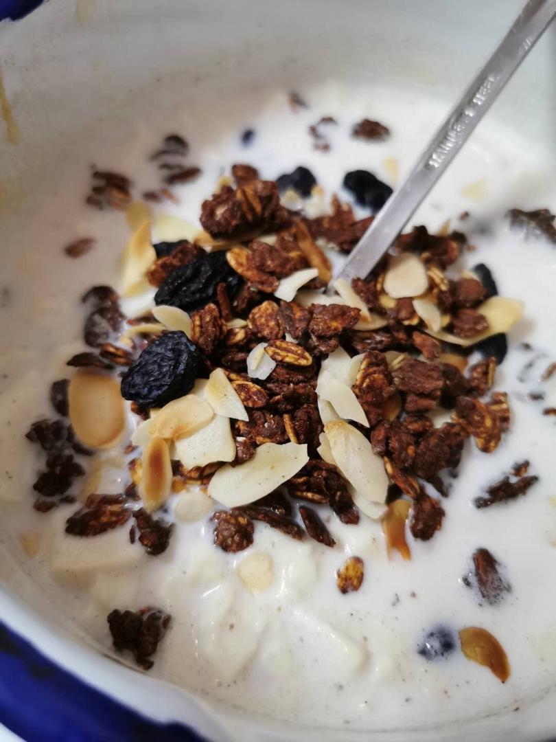 健身零食|打发蛋白版无油Granola麦片