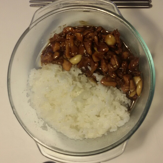 蒜爆肉