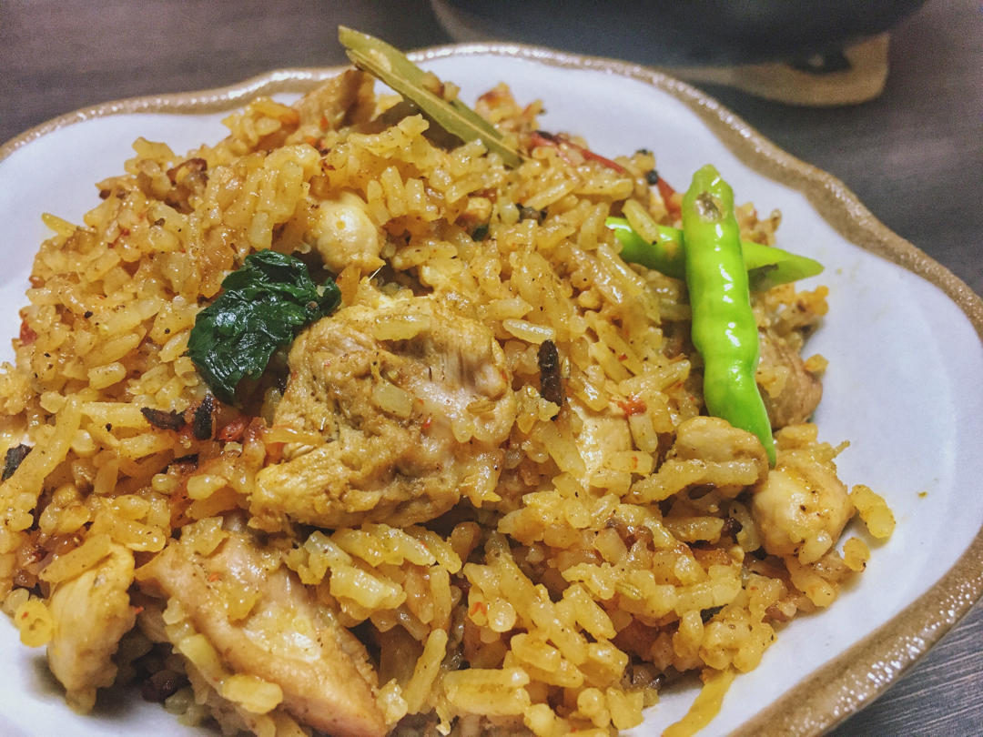 印度鸡肉咖喱抓饭Chicken Pulao【我选择用筷子吃】