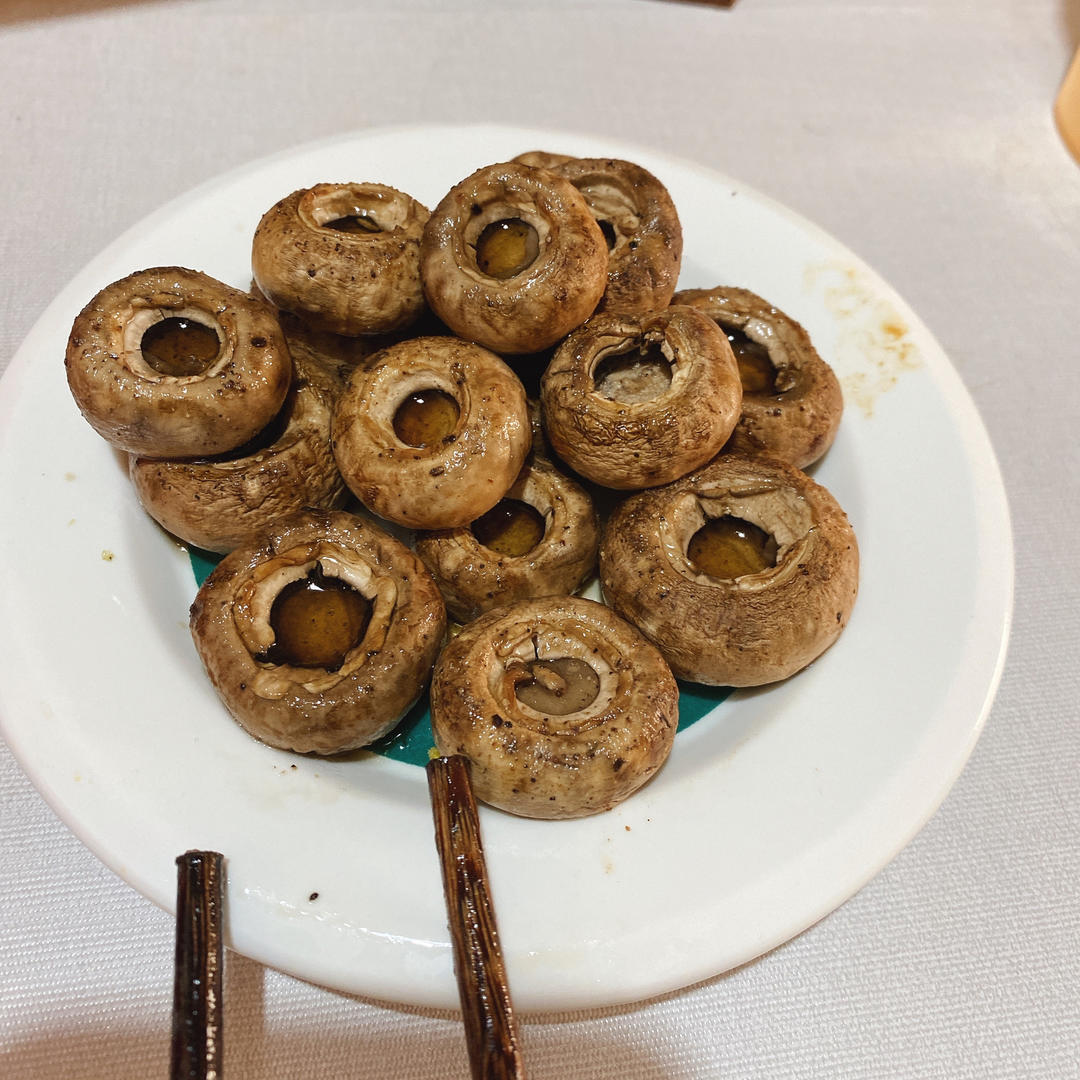 好吃，烤它！烤口蘑