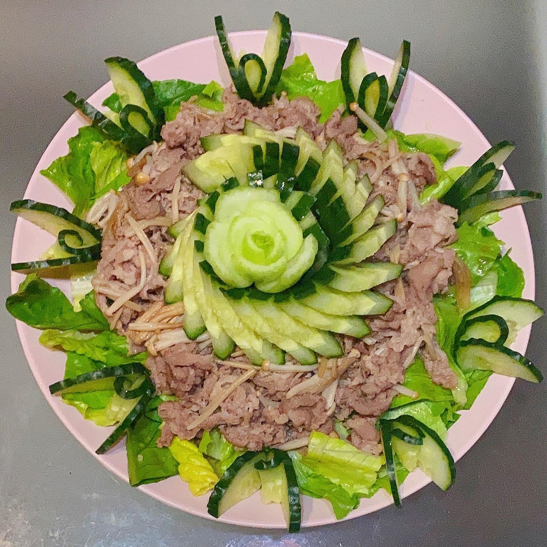 中式-金针菇牛肉