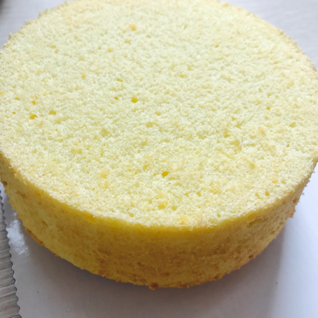 6寸原味戚风蛋糕