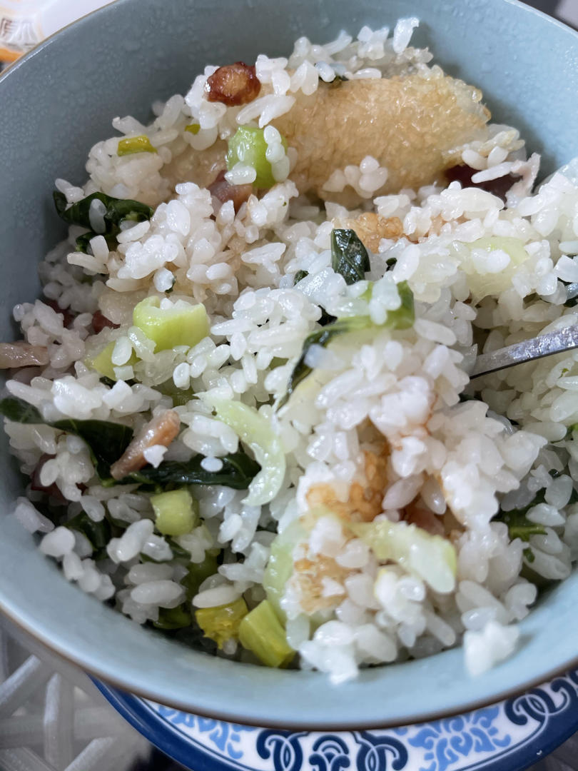 电饭煲咸肉菜饭
