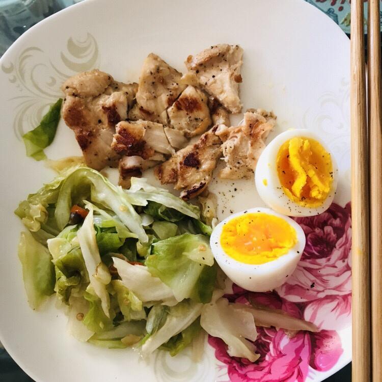 香煎鸡胸肉(蜂蜜蒜香)