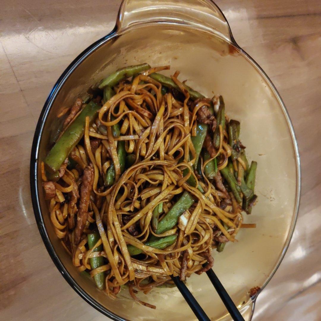 地道老北京扁豆焖面 豆角焖面 太好吃小心吃撑哦