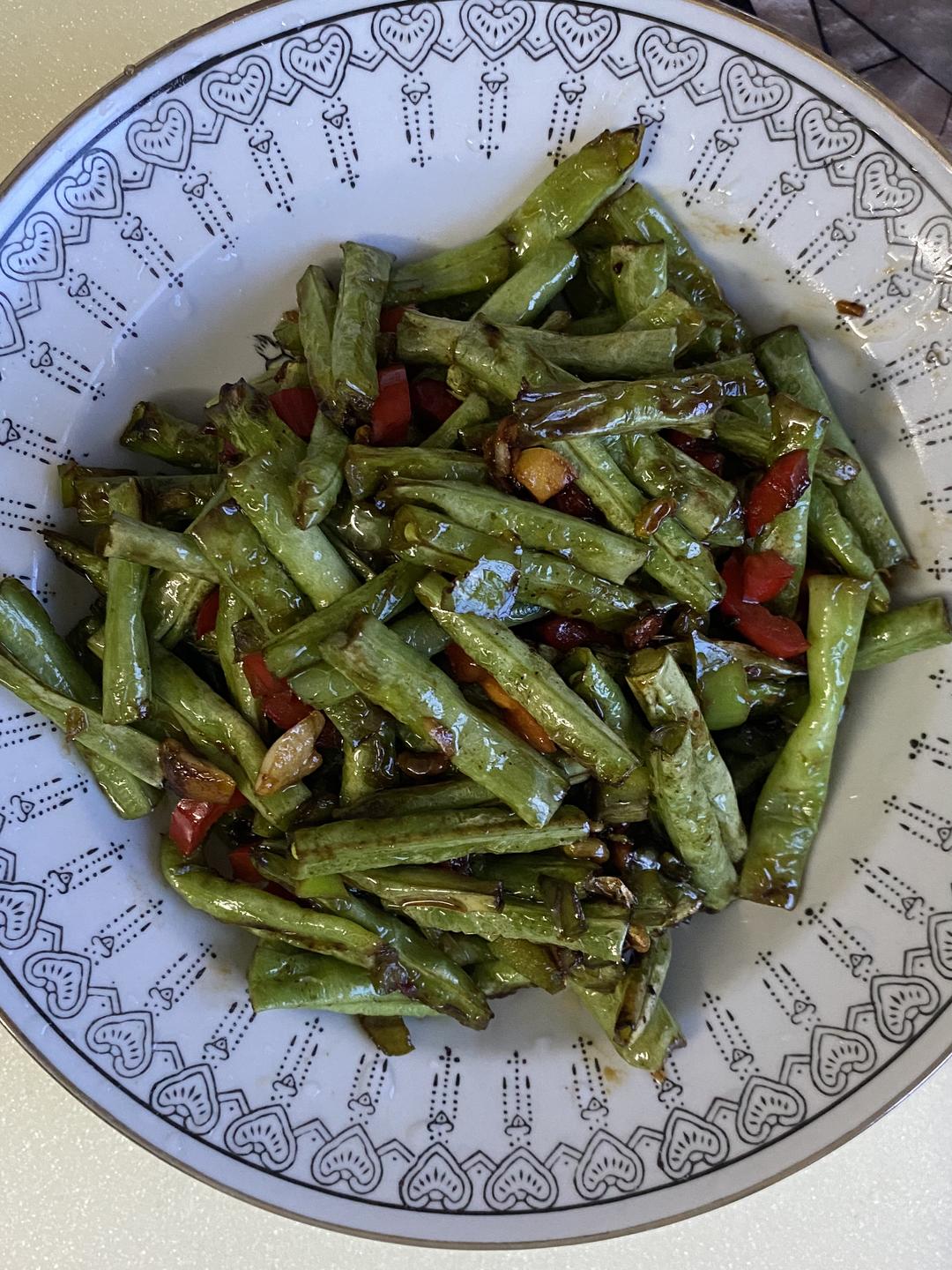 小白家庭版干锅豆角的做法