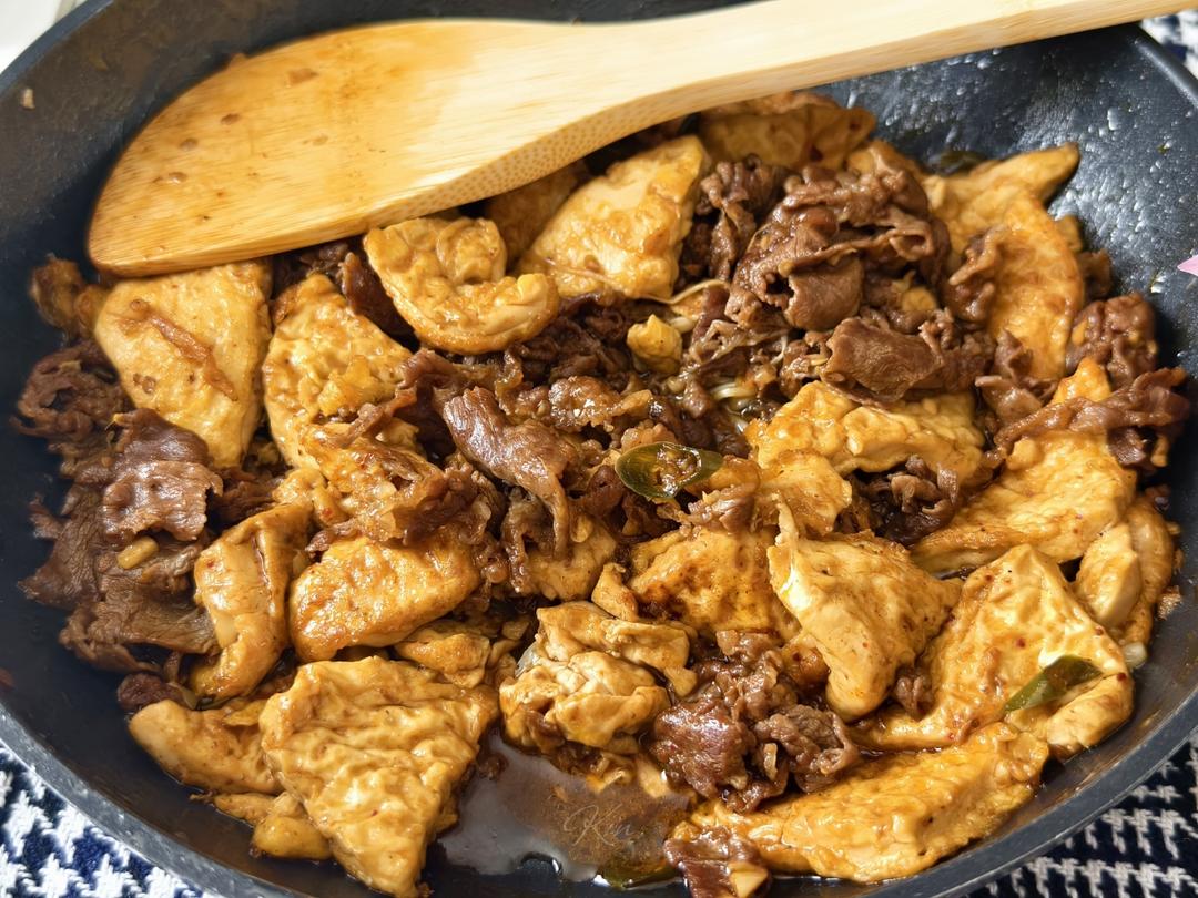 焖煎豆腐