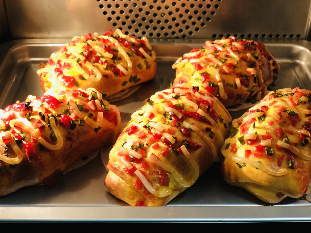 香葱火腿肉松面包