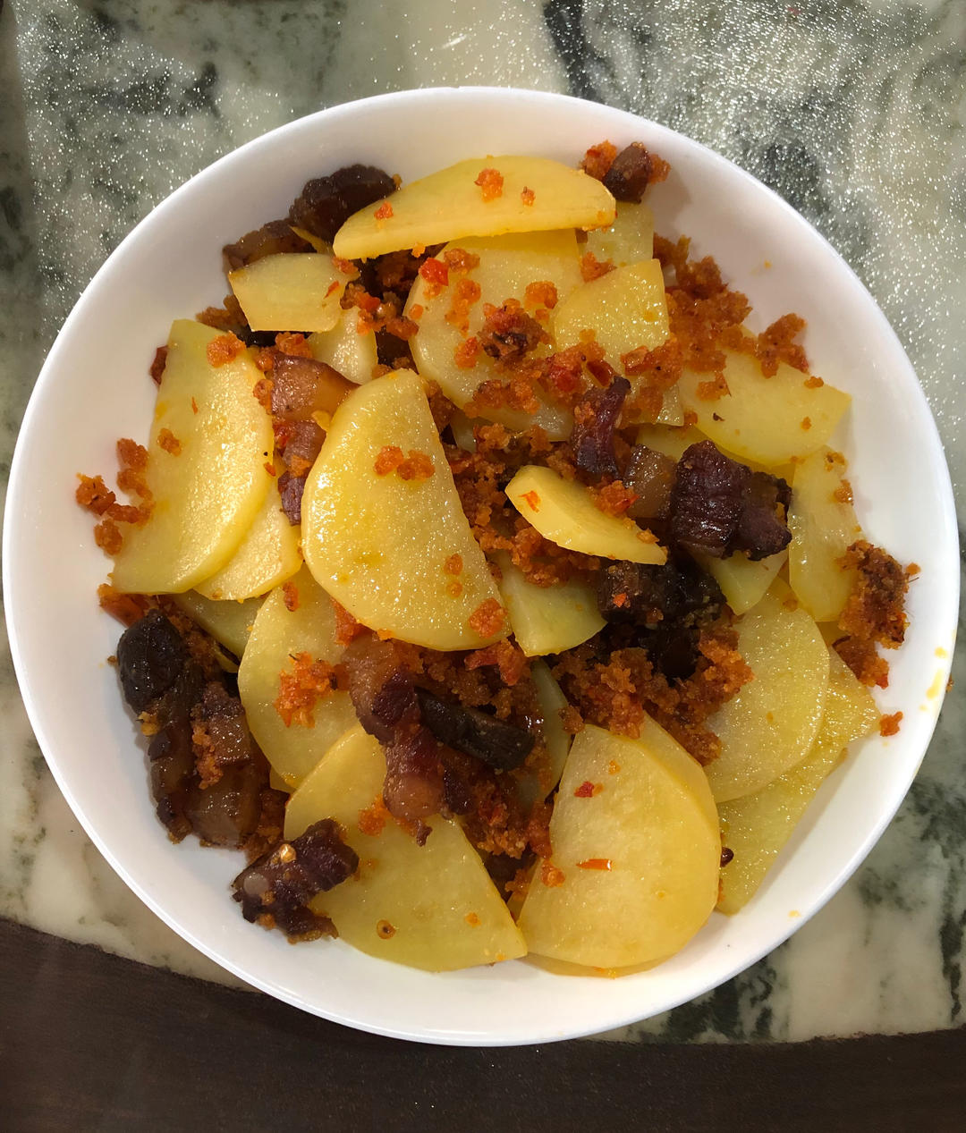 渣广椒炒土豆片