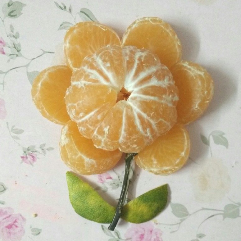 叶蝶做的橘子小灯笼