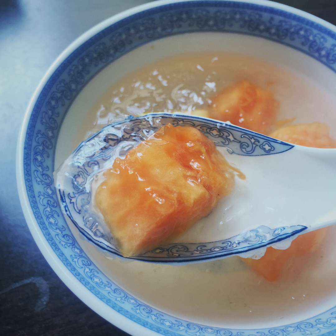 木瓜牛奶炖燕窝