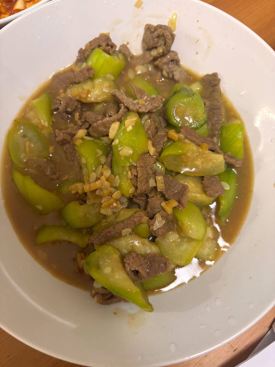 家常丝瓜炒肉