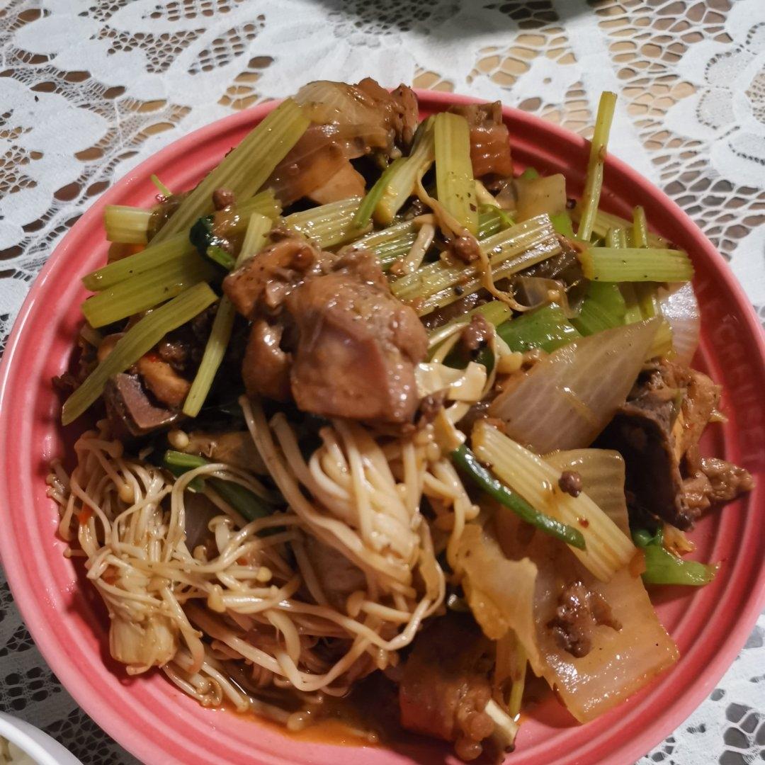 大学旁边的重庆鸡公煲（0失败的做法）