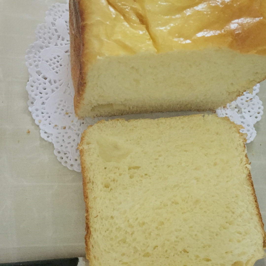超级好吃的原味面包（面包机版）
