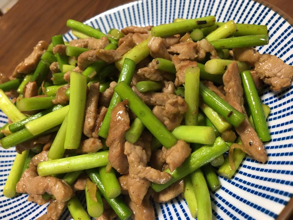 蒜薹炒肉丝