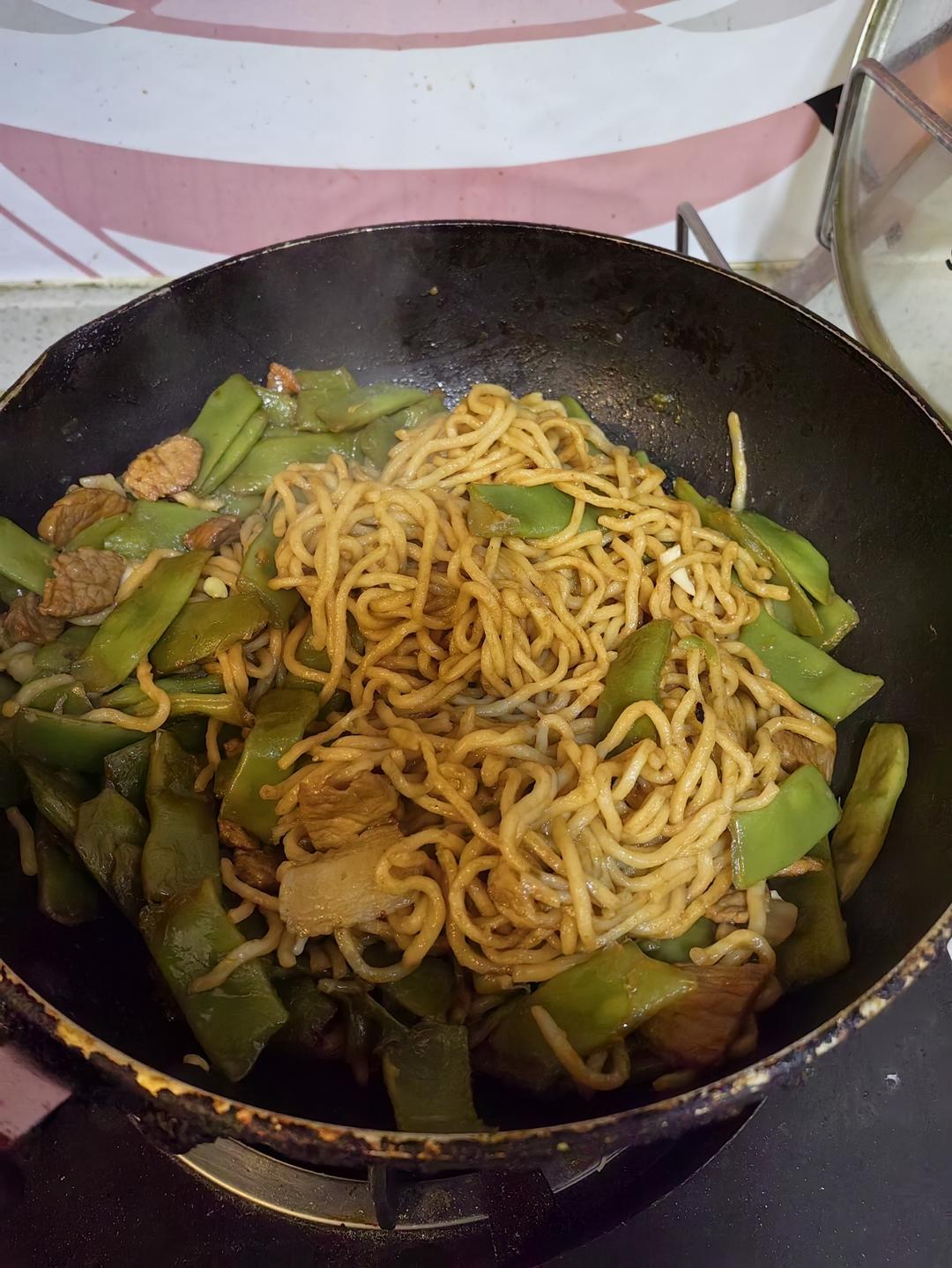 地道老北京扁豆焖面 豆角焖面 太好吃小心吃撑哦