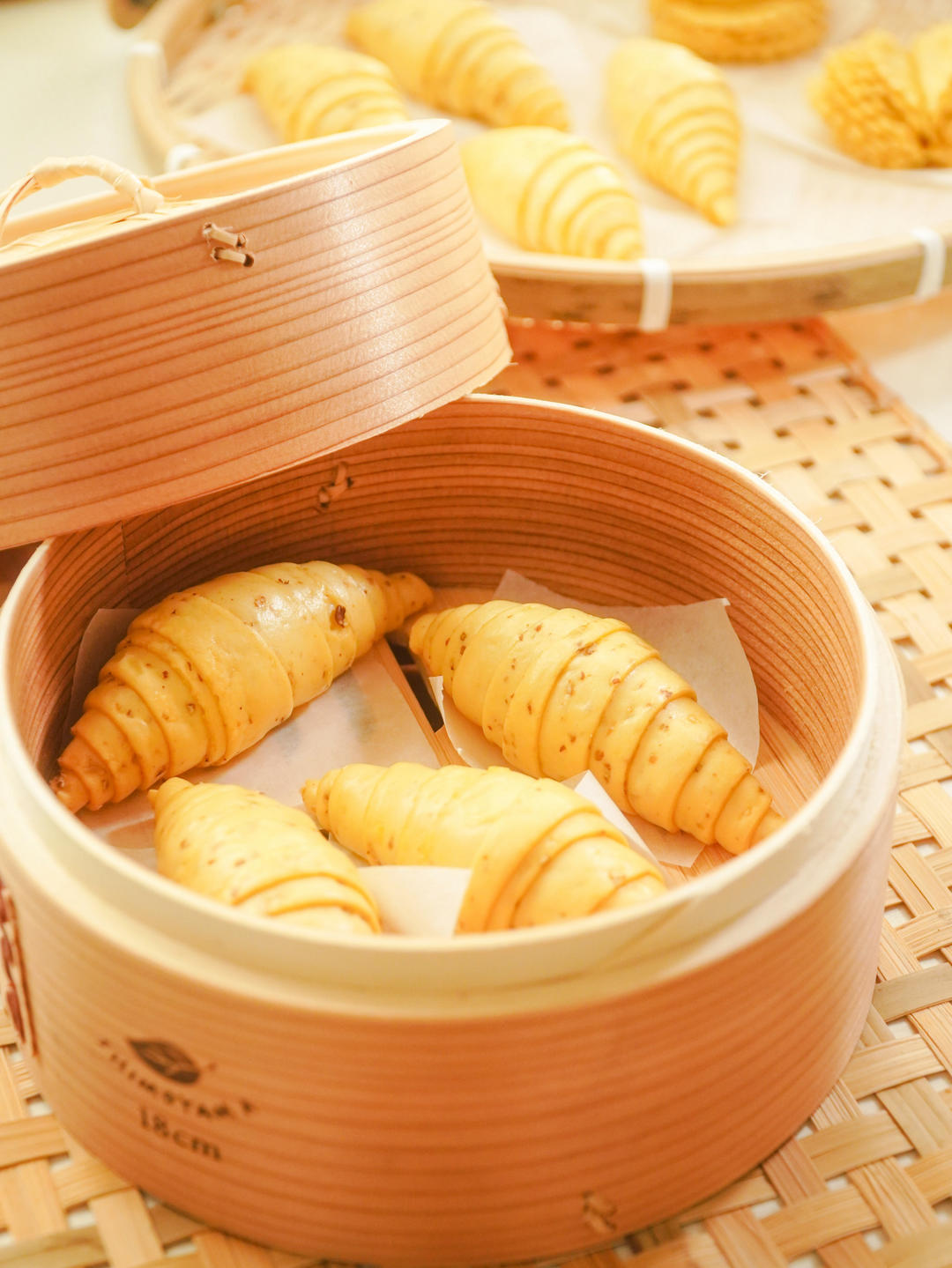 南瓜黑麦片馒头｜新中式面点