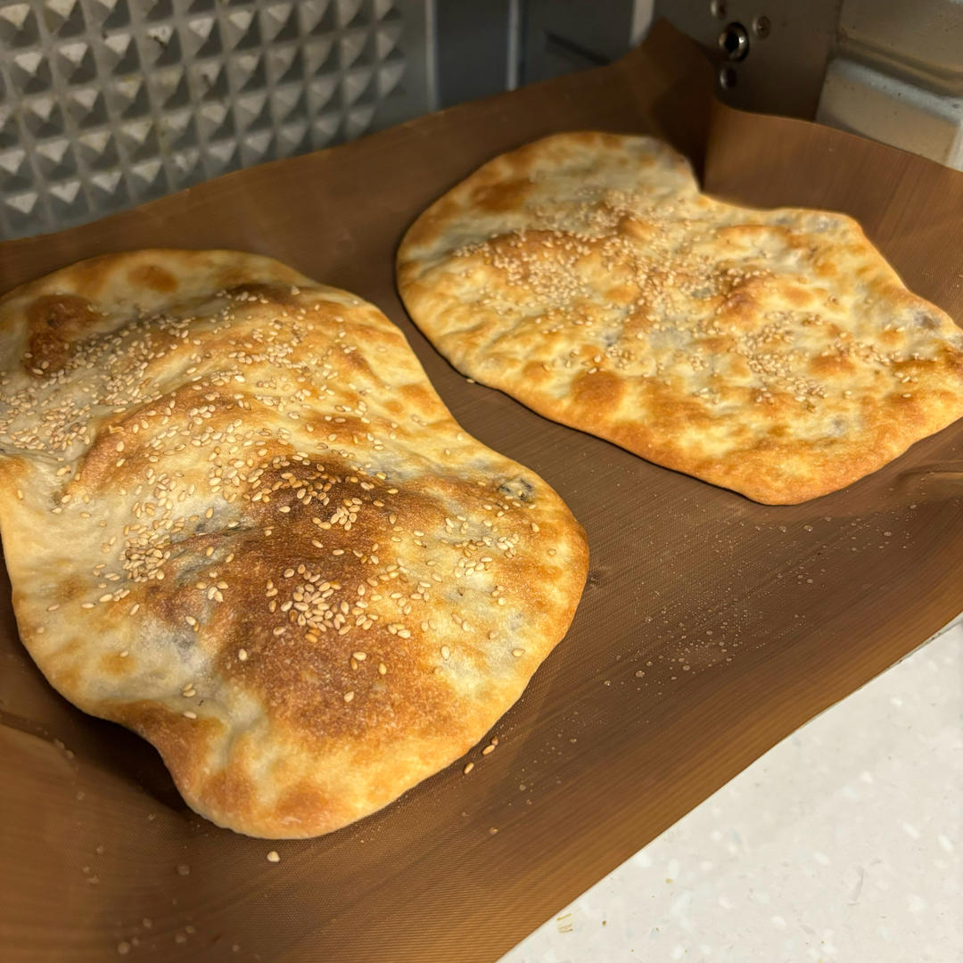 烤箱版梅干菜烤饼