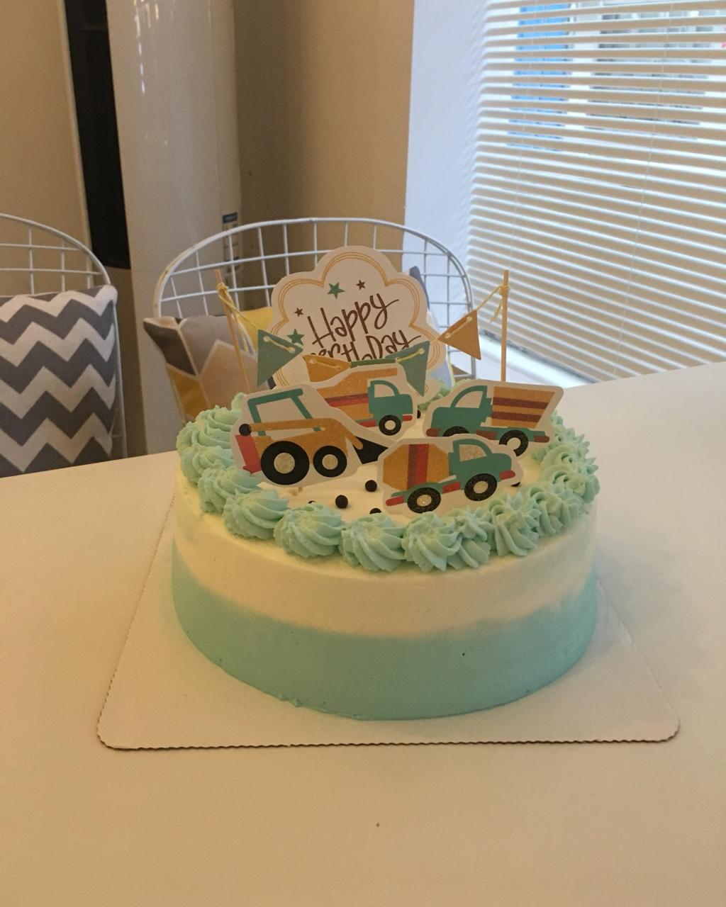 工程车生日蛋糕