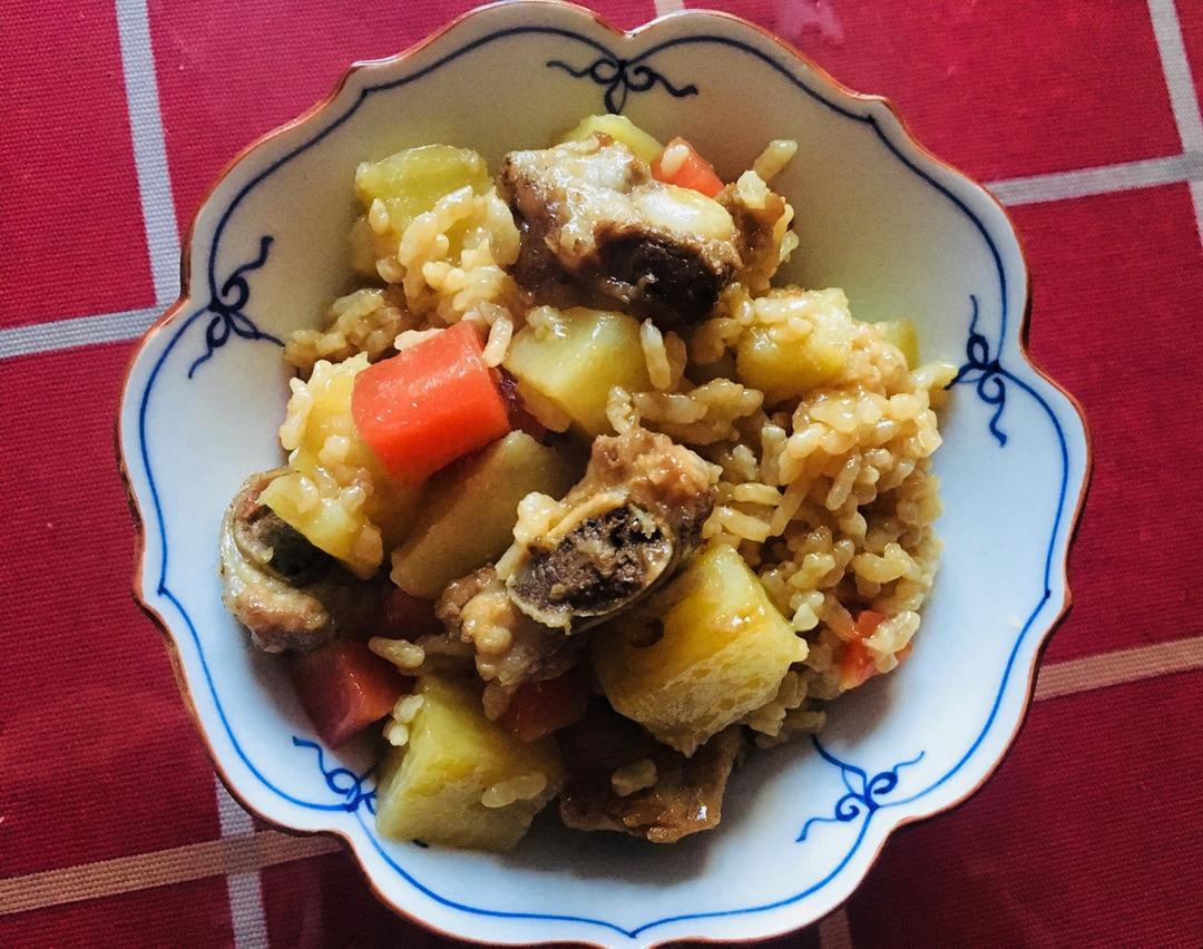 电饭锅版排骨焖饭